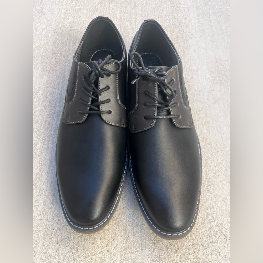 Perry Ellis Portfolio Ultra Foam “Modena” Black Dress Shoes Men’s Size 11 NWOB